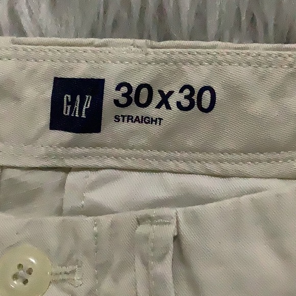 Gap men’s mid rise straight khaki uniform school pants size 30x30 NEW - Picture 3 of 8
